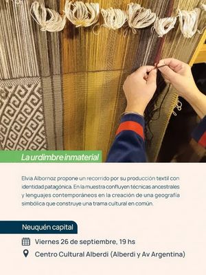 Muestra textil en el Centro Cultural Alberdi